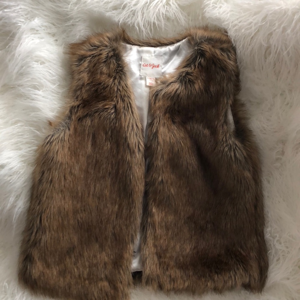 Faux fur vest